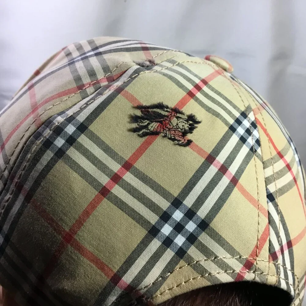 Burberry Adjustable Baseball Cap Leather Adjustable Strap - Perfect Condition - Picture 6 of 8